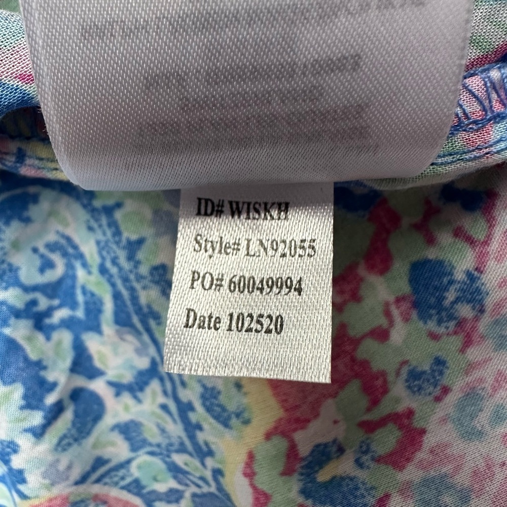 NWT Lauren Ralph Lauren Long Pants Pajama Bottoms Only LN92055 Multi Paisley M - Picture 5 of 8